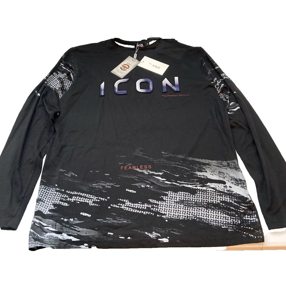 Icon men's shirt XL Long Sleeve Black fearless Etzo
